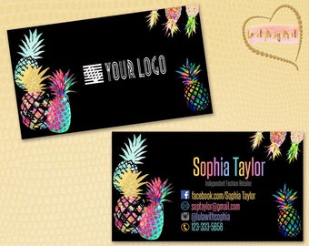 Pineapple Business Cards, Fast Free Personalization and Change, Digital Business Cards,Home Office Business Card,Pineapple Business card