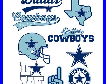 INSTANT DOWNLOAD-Dallas Cowboys SVG Files, Cowboys Football, Dallas Cowboys Cutting Files, Silhouette Cameo, Cowboys Logo, Cricut Svg