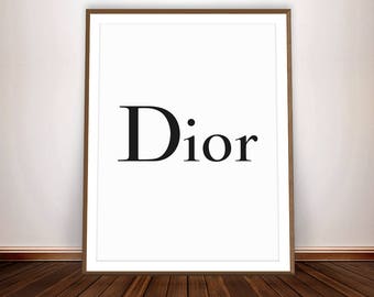Christian Dior Logo ~ Dior Print Dior Perfume Made in France Poster Dior Poster French Vogue Dior Makeup Christian Dior Bag Dior Art