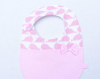 bavoir bébé 0/24 mois "baleines"