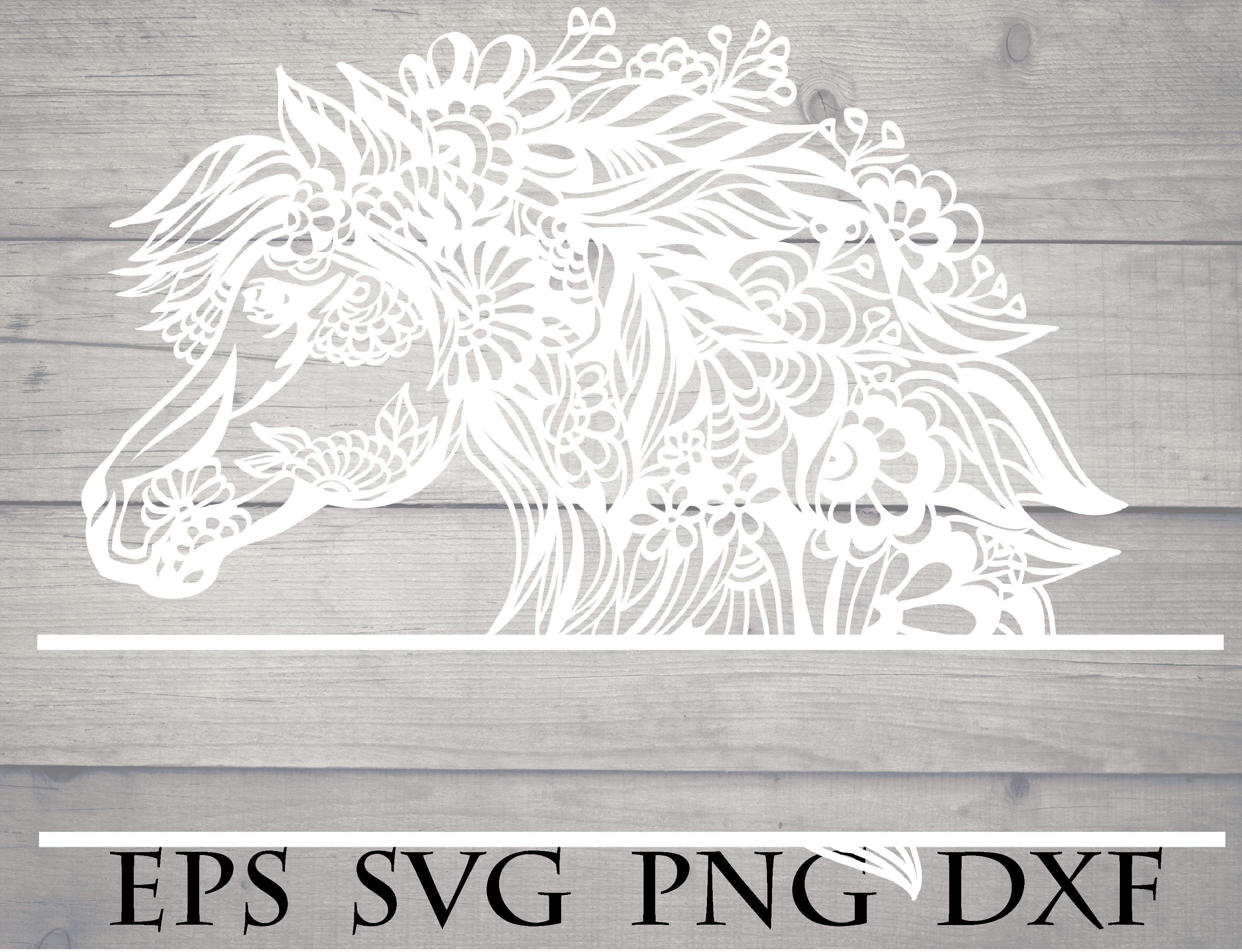 Download Layered Mandala Horse Svg Free Design - Layered SVG Cut File