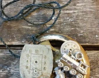 Vintage Watch Part Steampunk Necklace