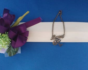Summer Sale! Antique Bronze Unlock My Heart Love Charm Bracelet