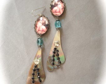 Designer earrings vintage baroque Pearl