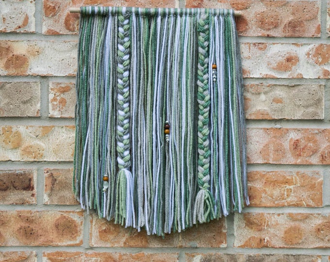 Bohemian Wall Hanging, Yarn Tapestry