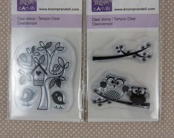 Assortment of small scrap clear stamps