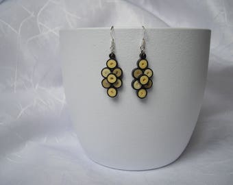 Modern earrings, paper quilling