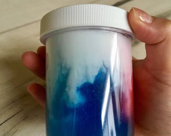 Blue and pink avalanche slime