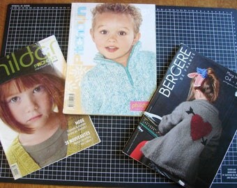 Set of 3 catalogs - knitting - children's clothing