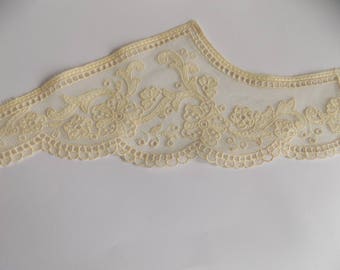 Pair left and right collar cotton tulle size 38