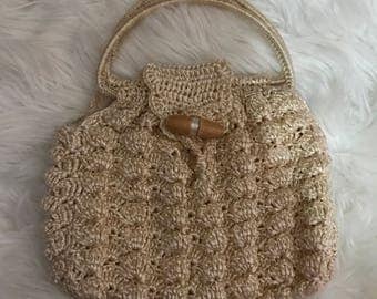 Vintage Straw Woven Handbag