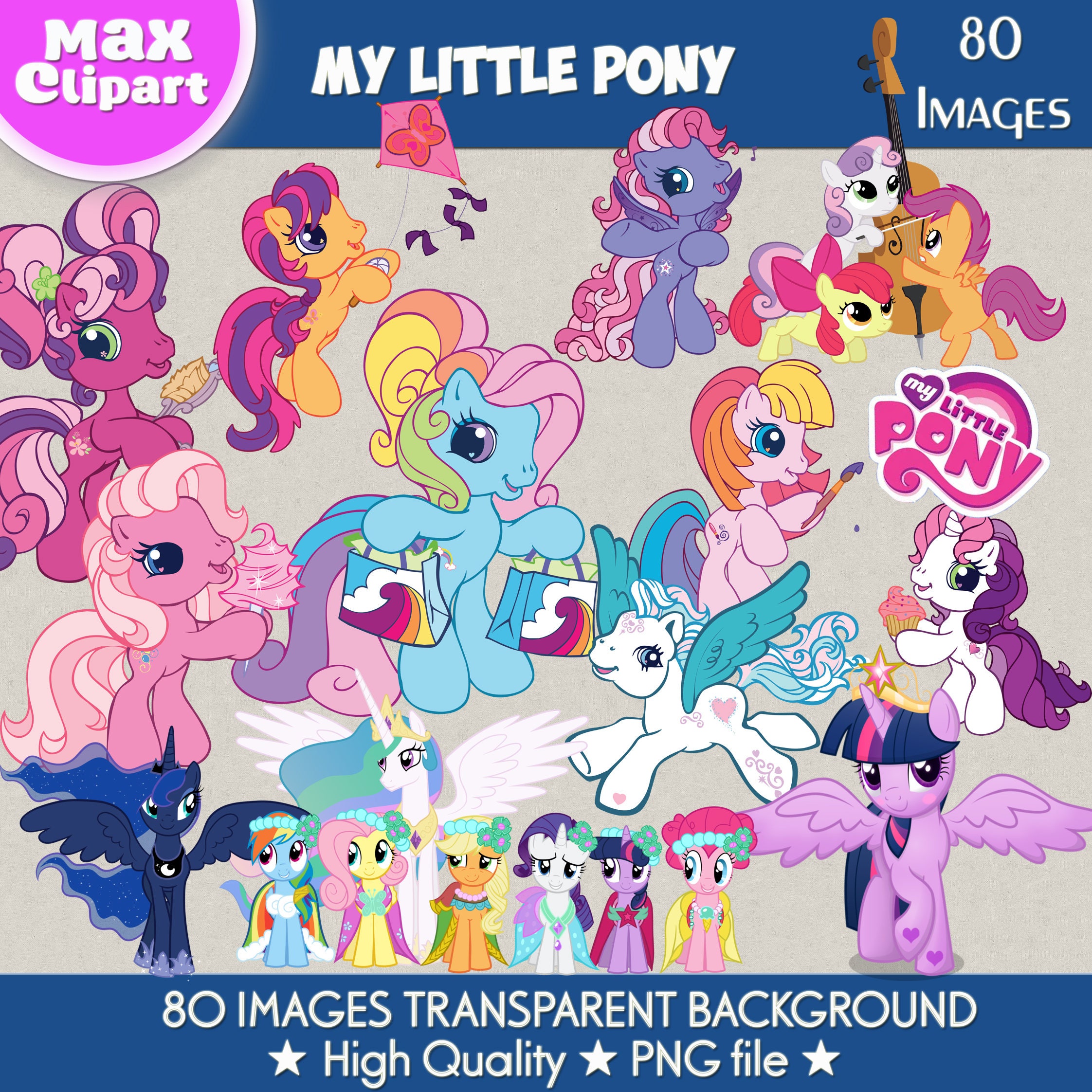 MY LITTLE PONY clipart png images Digital Cliparts Graphic