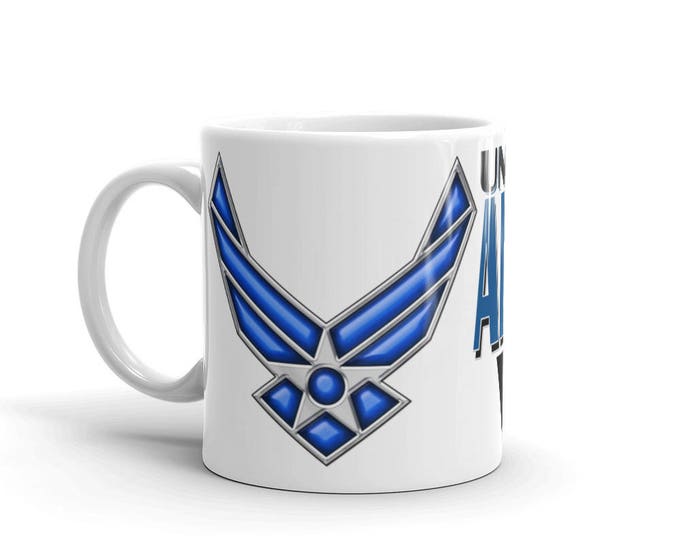 Air Force Wife Mug, Military Wife Mug, Proud Air Force Wife, Unique, Cool, Military, Design, Gift Ideas, America, Patriotic, Support Troops