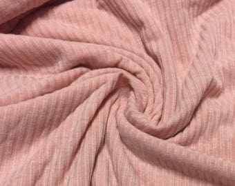 Ribbed Spandex Jersey Knit Fabric 1-1/4 Yards