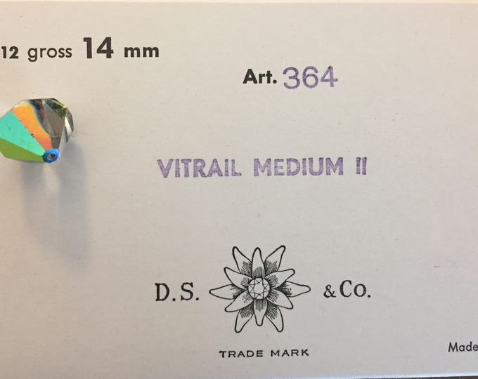 SALE 30% off Vintage Swarovski Full Package 14mm Austrian crystal article 364 Vitrail Medium facete beads Bicone shape - full package 36 b