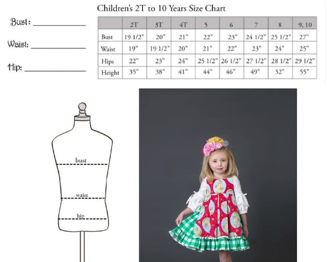 Little Girls Pinafore Apron Dress - Spring Outfit - Buffalo Check Plaid - Toddler Girls Dress - Spring Dress - sizes 4T - 10 yrs
