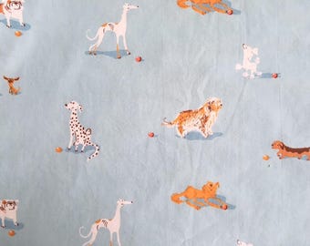 SALE. Cotton Poplin Munki Munki Dogs