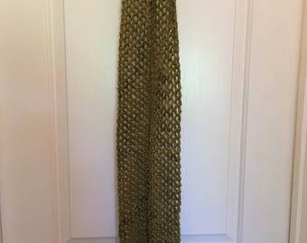Handknit scarf merino alpaca