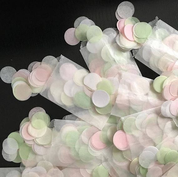 Confetti Toss Favors / glassine envelope wedding birthday