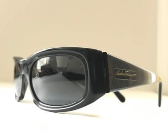 Salvatore Ferragamo SunGlasses Italian Designer Sunglasses Eyeglasses Frame Logo Signature Wayfarer Rectangular Superstar
