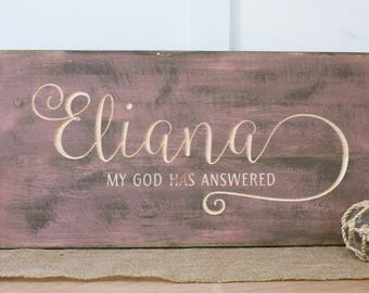 personalized name sign with meaning baby nursery decor wood sign 12x24 carved farmhouse rustic wooden - Wood Sign Design Ideas personalized name sign with meaning baby nursery decor wood sign 12x24 carved farmhouse rustic wooden - Wood Sign Design Ideas