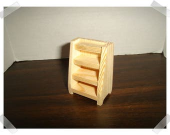 Unfinished Wooden 4-Step Shelf /Miniature/Craft Supplies*