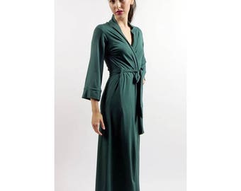 womens long robe - GEM bamboo sleepwear range - made to order