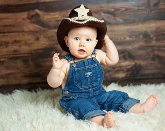 Baby Cowboy Outfit - Baby Cowboy Boots - Cowboy Toddler Outfit - Cowboy Hat - Cowboy Boots - Cowboy Baby Girl Outfit - Brown Cowboy Hat
