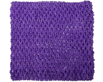 child adult teen Crochet tutu top elastic tube 1-16 years DIY flower girl wedding dress birthday costume purple 6" 7" 8" 10" 12" 14"