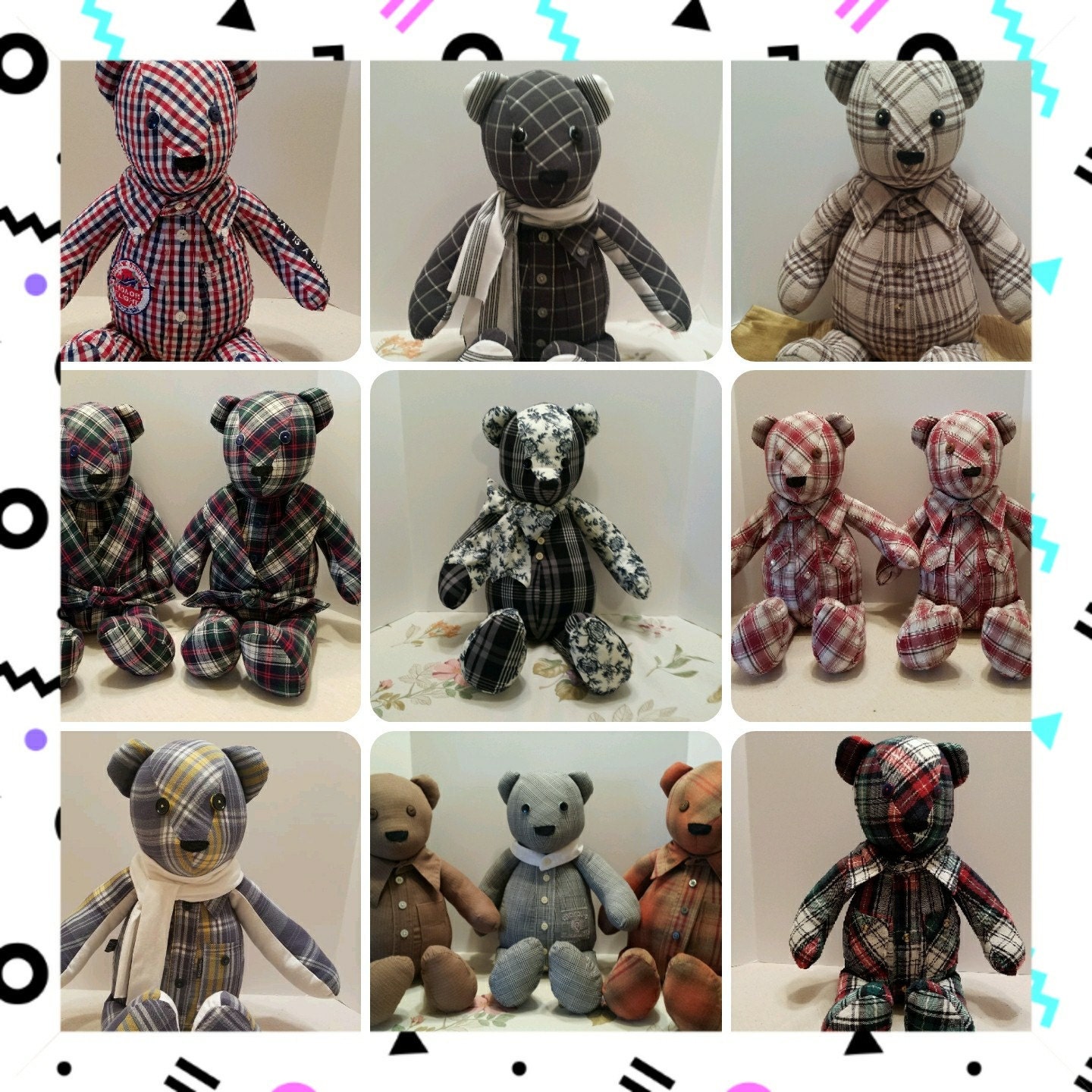 memory teddy bear made from shirt