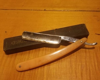bakelite Oskar Kemper Sol-ohligs straight razor