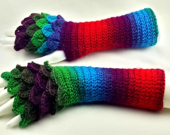 40% OFF Fingerless gloves - Arm warmers -Fingerless Mittens - Hand warmers-Dragon Gloves