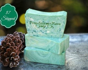Christmas Soap, Christmas Eve Soap, Christmas Gift, Sugar Spruce, Christmas Soap Gift, Sugared Spruce, Sugar Cookies, Christmas Trees