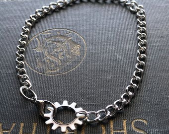 Steampunk Jewelry, Steampunk Gear Bracelet, Gear Jewelry, Steampunk Bracelet, Gear Bracelet, Steampunk Gear, Gothic Jewelry, Gothic Bracelet