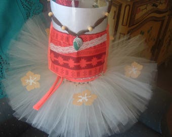 Moana Top and Skirt Costume Girl Tutu Dress
