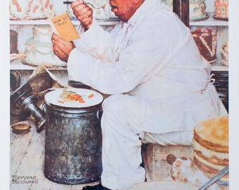 Norman Rockwell-Weighty Matters-1992 Poster