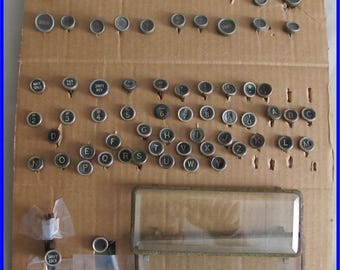 Vintage Glass/Celluloid Typewriter Keys "Your Choice of ONE" from Royal 10 circa. 1914 with Glass Bevels or Remington Keys