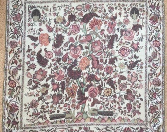 Large Vintage Liberty of London "Tree of Life" Silk Scarf Complete With Original Packaging
