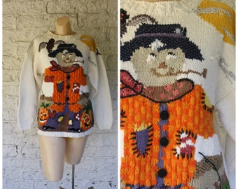 vintage pumpkin sweater