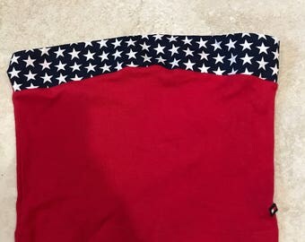 Vintage 90's Tommy Jeans Red Star Cropped Tube Top Bandeau XS/S Tommy Hilfiger streetwear