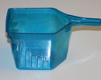Set of 10 Upcycled Blue Plastic Laundry Scoops