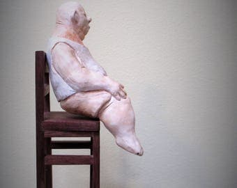 Vincent: A one of a kind handmade Porcelain Sculpture