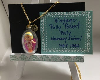 Vintage Polly Pocket Doll Necklace
