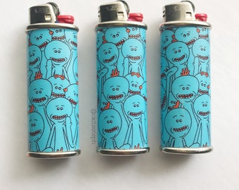 Rick and Morty Mr. Meeseeks Metal Lighter Case