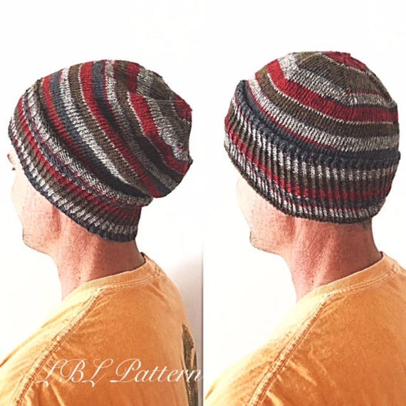 PATTERN: CJ Slouchy Beanie Knitting Pattern Beginner Beanie
