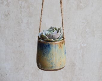 Hanging Planter, Succulent Planter, Ceramic Planter, Indoor planter, Outdoor Planter, Modern Planter, DIY, NO Plant SP219