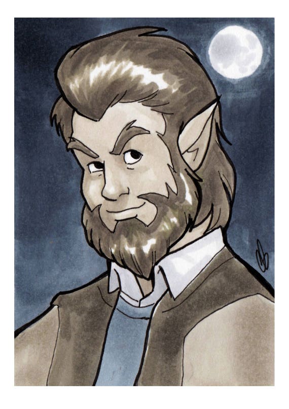 Teen Wolf Copic Marker Sketch Card