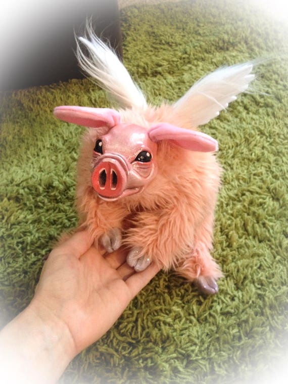 flying pig plush