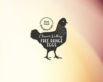 Custom Egg Stamp, Egg Carton Stamp, Chicken Stamp, Farm Stamp, Farmstead Packaging Stamp, Self Inking Stamp - CB721