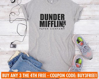 Dunder mifflin shirt for teen gifts shirt women funny tshirt slogan shirt tumblr tshirt women tshirt men tshirt fashion shirt gifts present
